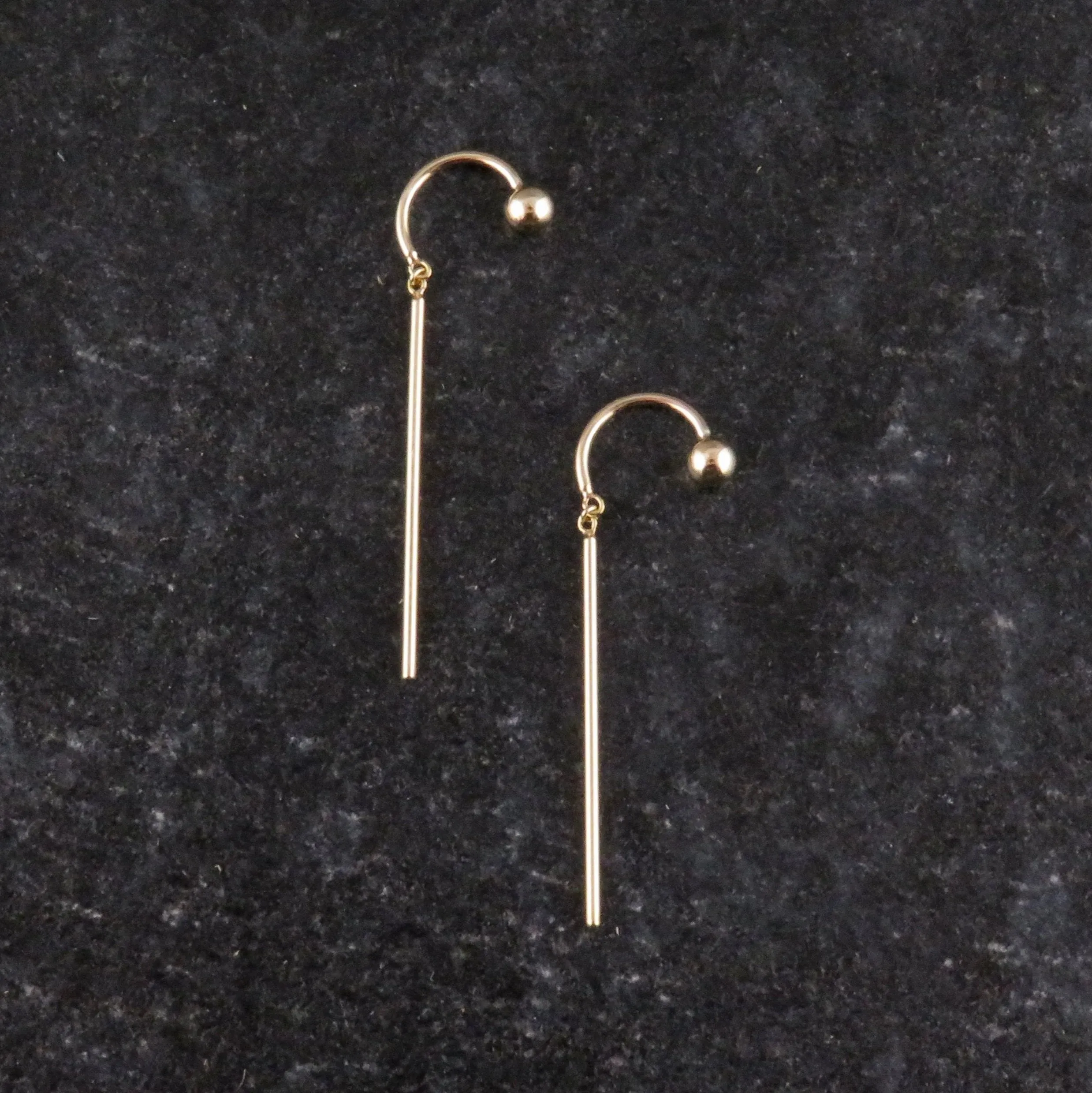 14k Gold 'Chime' Stud Earrings