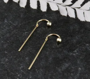 14k Gold 'Chime' Stud Earrings