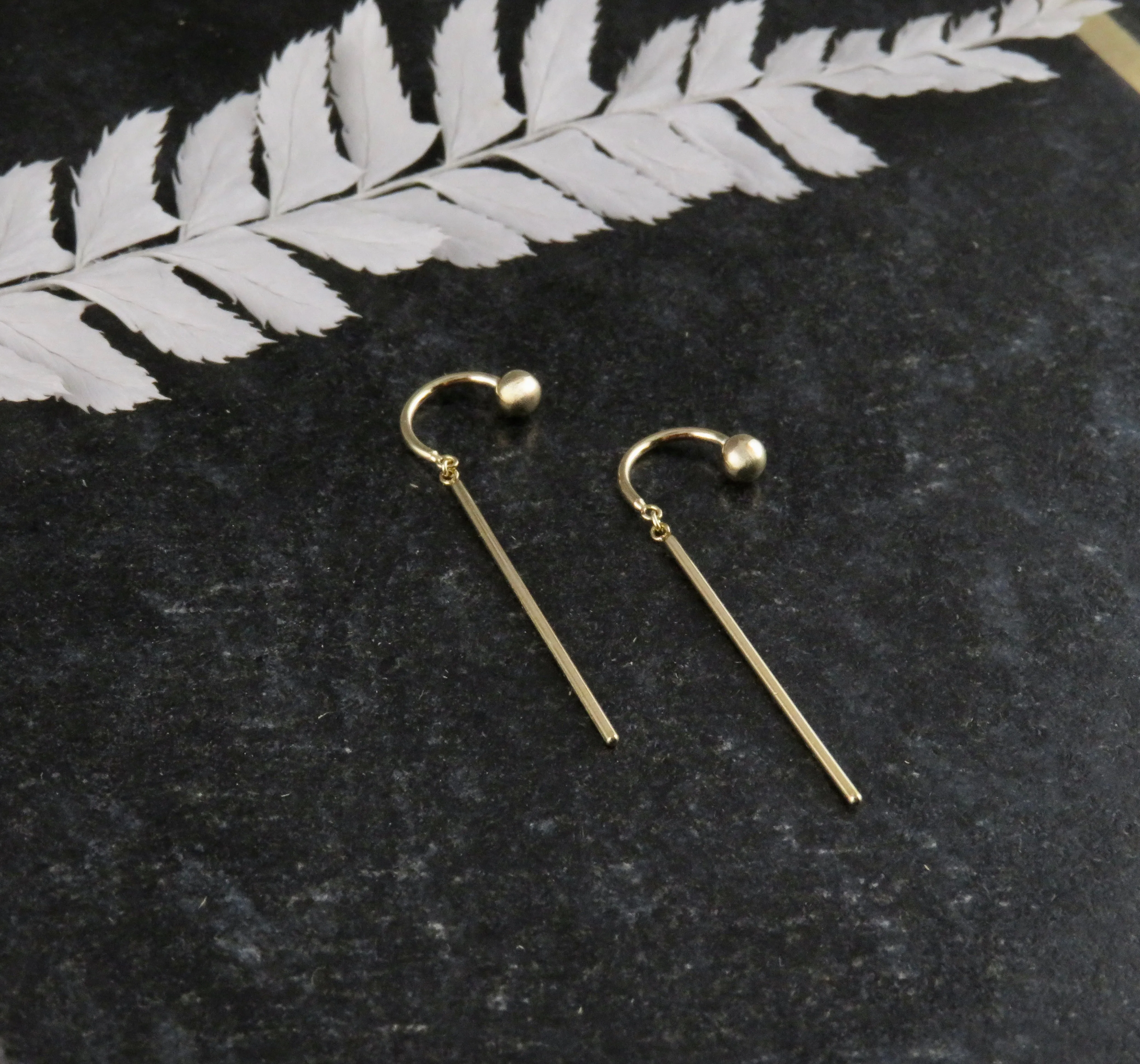 14k Gold 'Chime' Stud Earrings