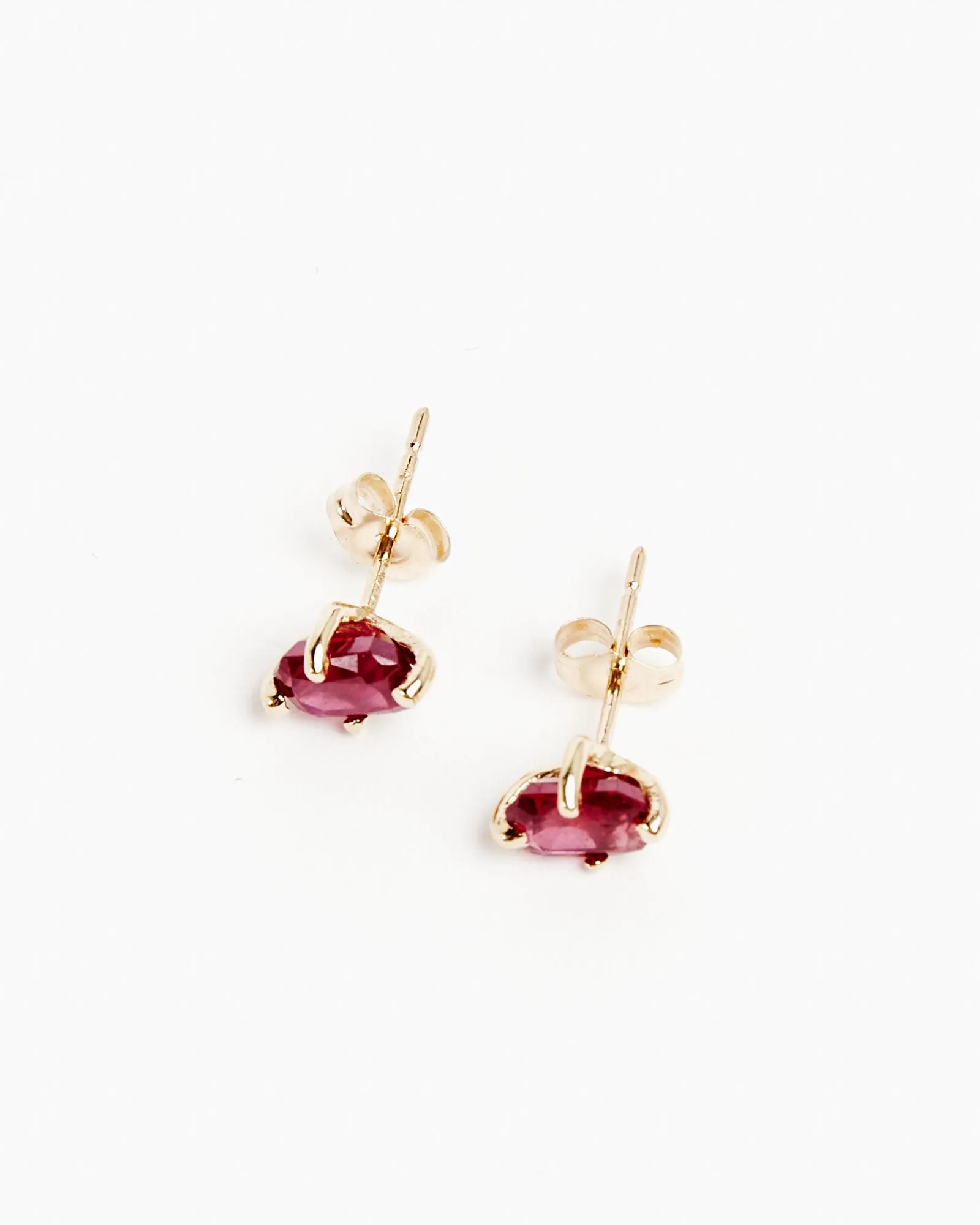 14k Guinevere Studs in Ruby