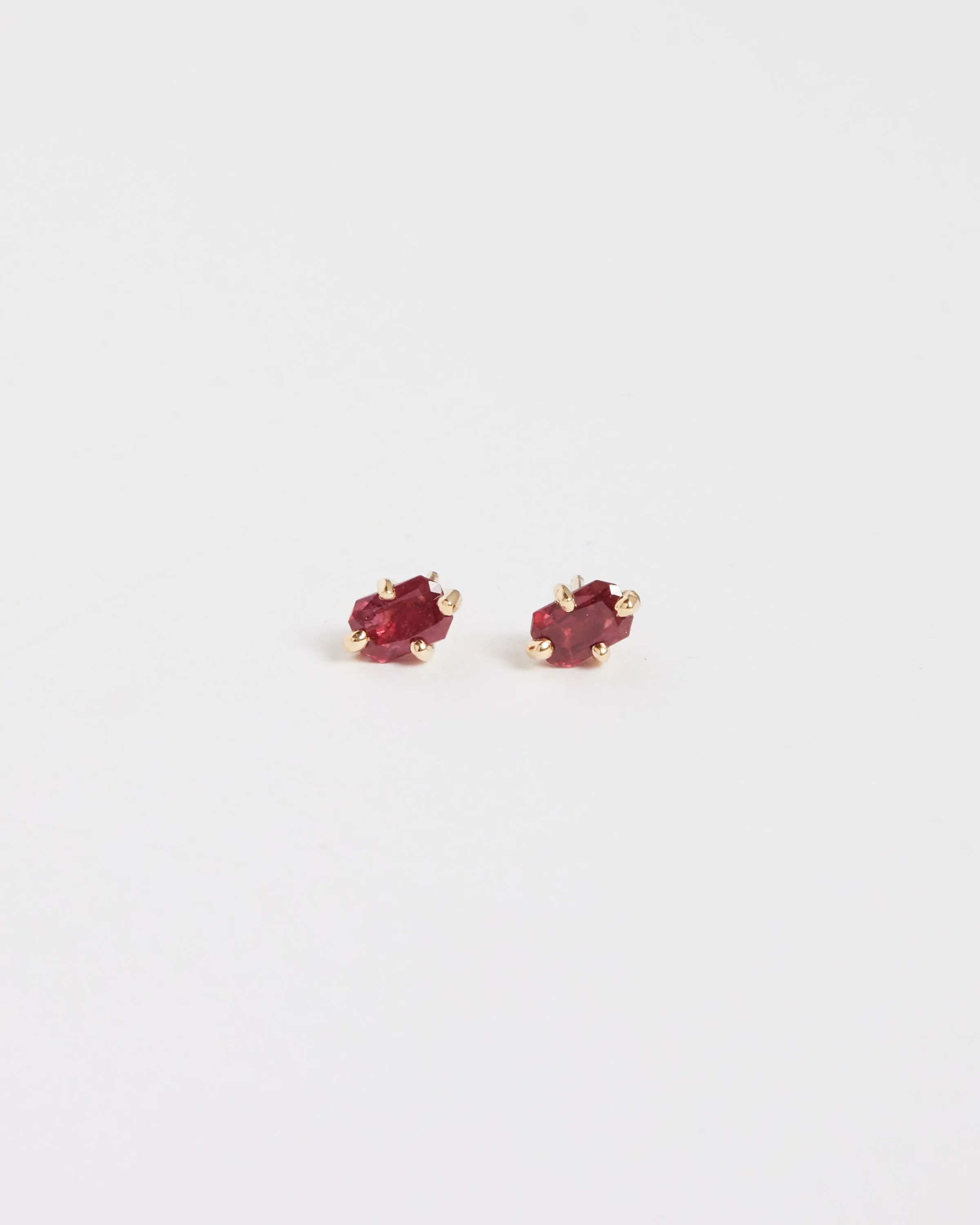 14k Guinevere Studs in Ruby