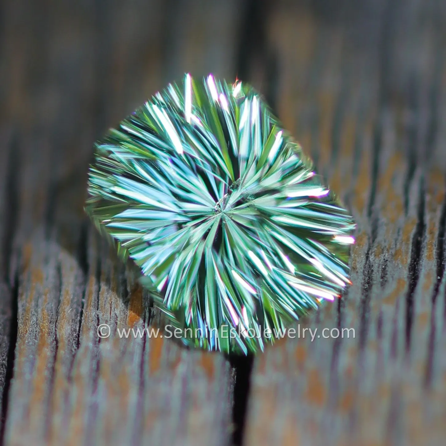 2.1 Carat Mint Beryl Octagon -  8.8x6.9mm - Galaxy Cut