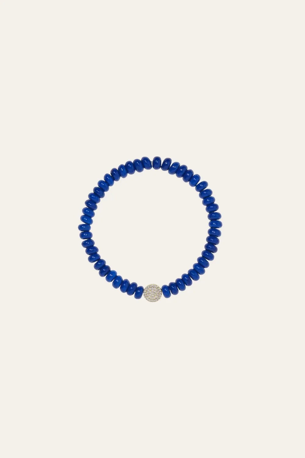 6,5 mm lapis bead bracelet