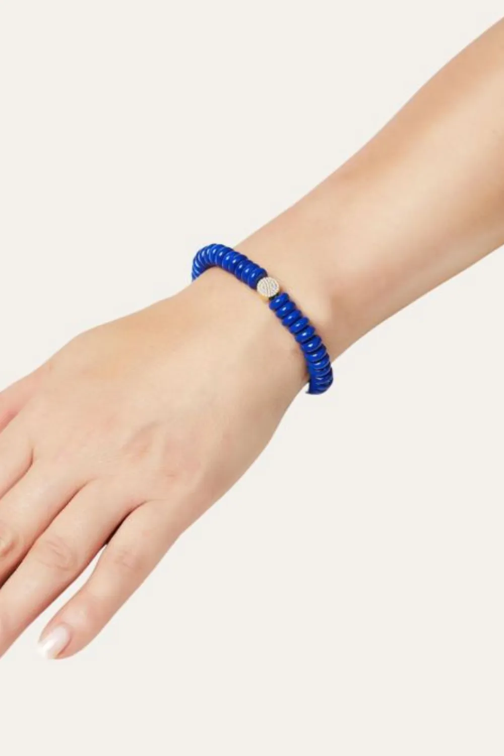 8,3 mm lapis bead bracelet