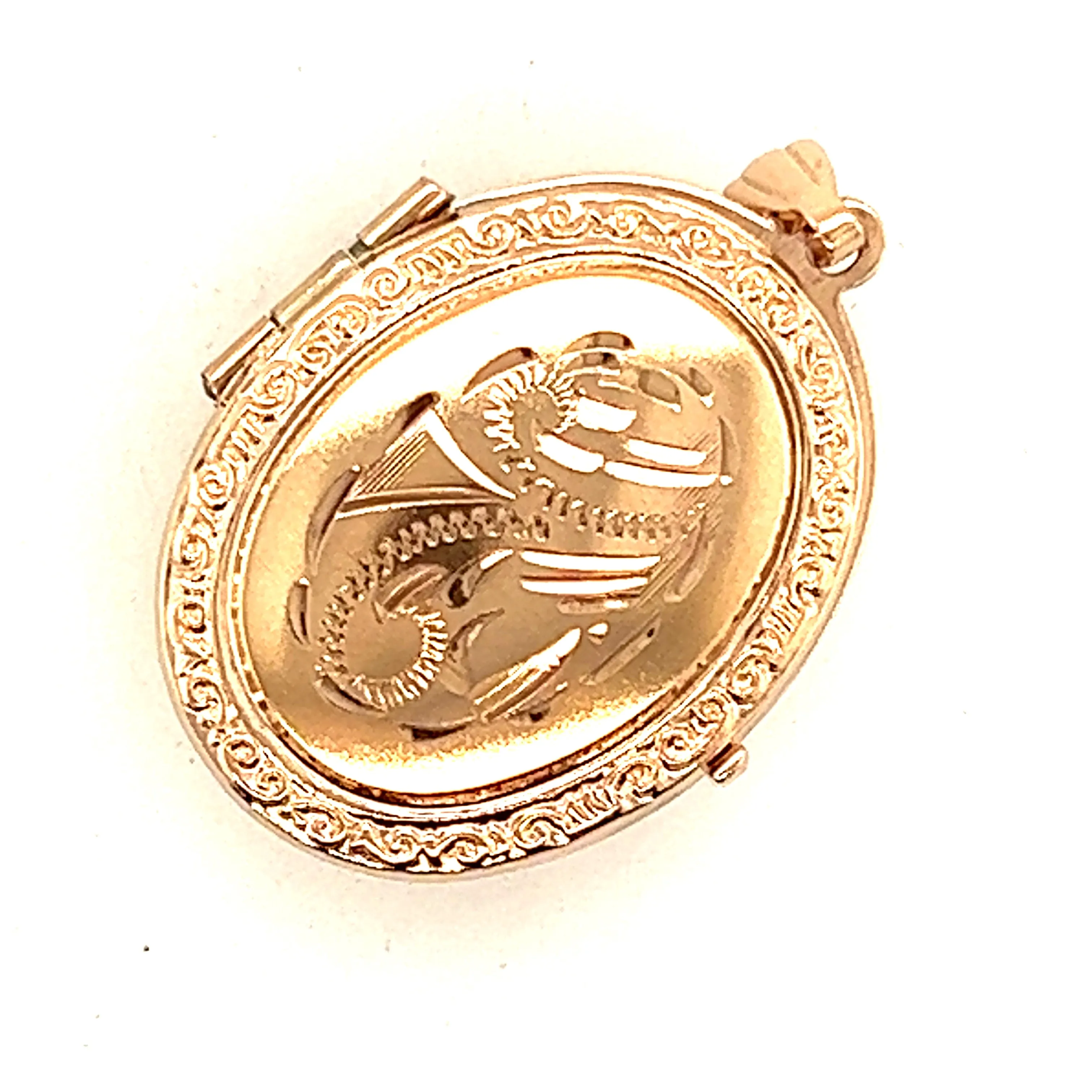 9ct Yellow Gold Photo Locket Pendant