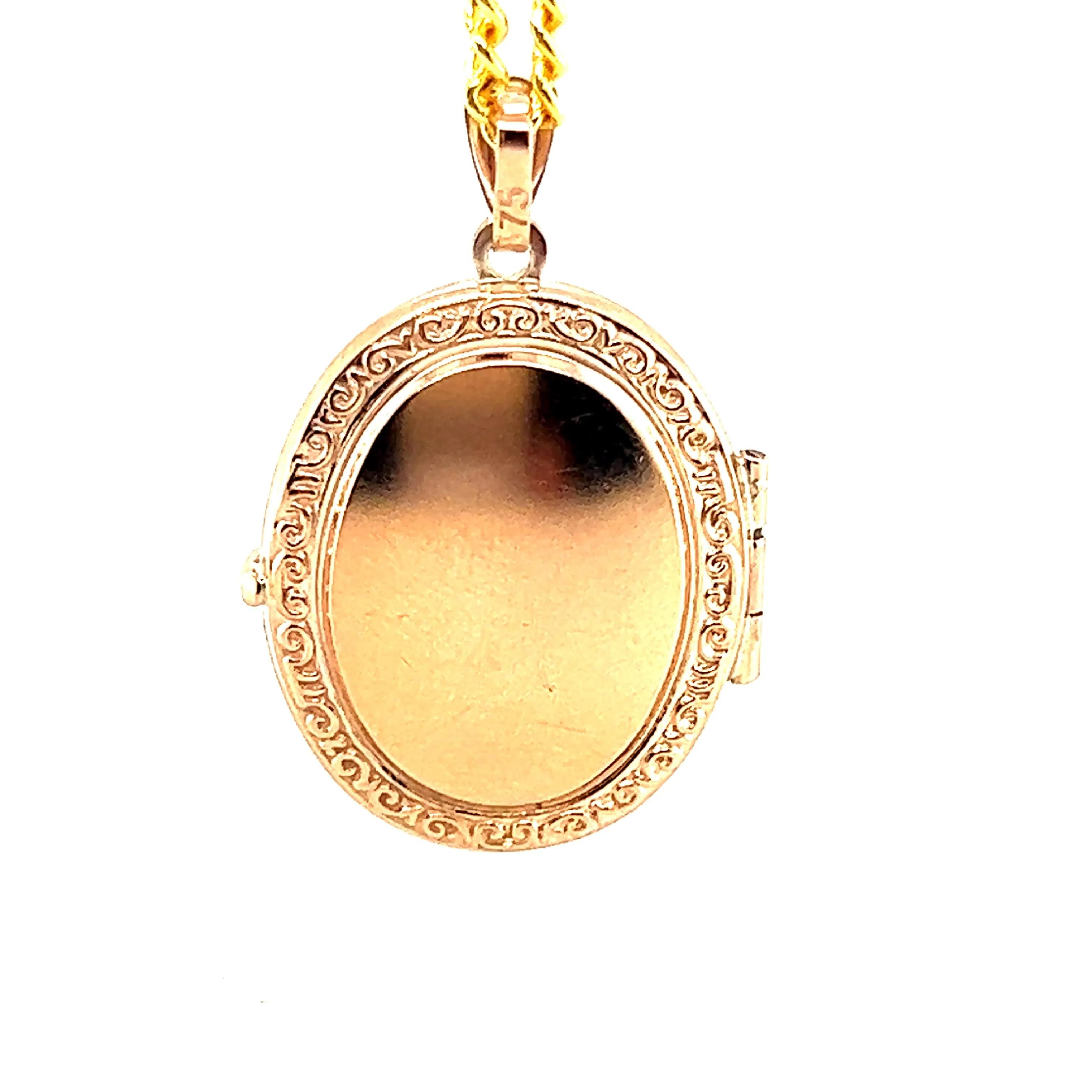 9ct Yellow Gold Photo Locket Pendant