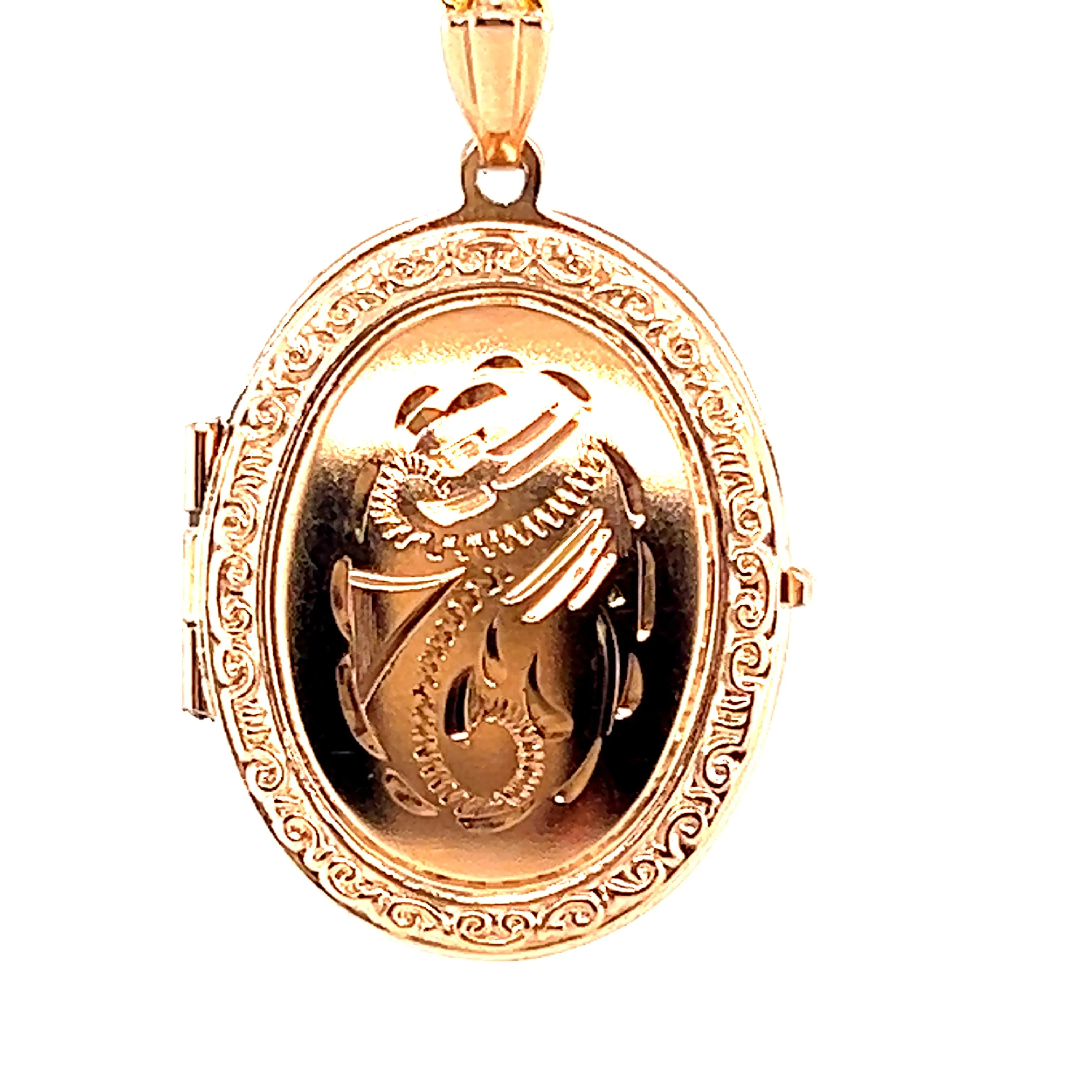 9ct Yellow Gold Photo Locket Pendant