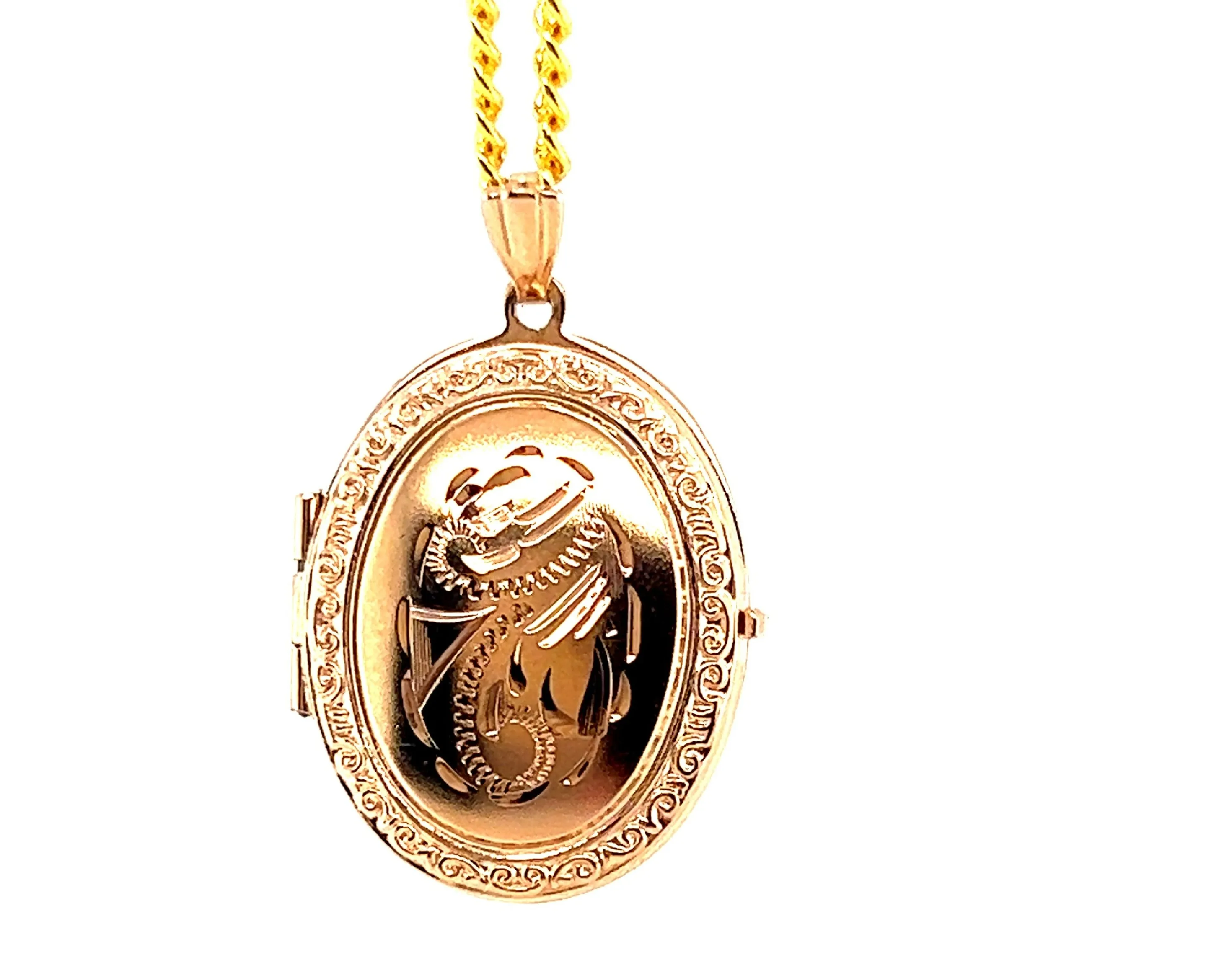 9ct Yellow Gold Photo Locket Pendant