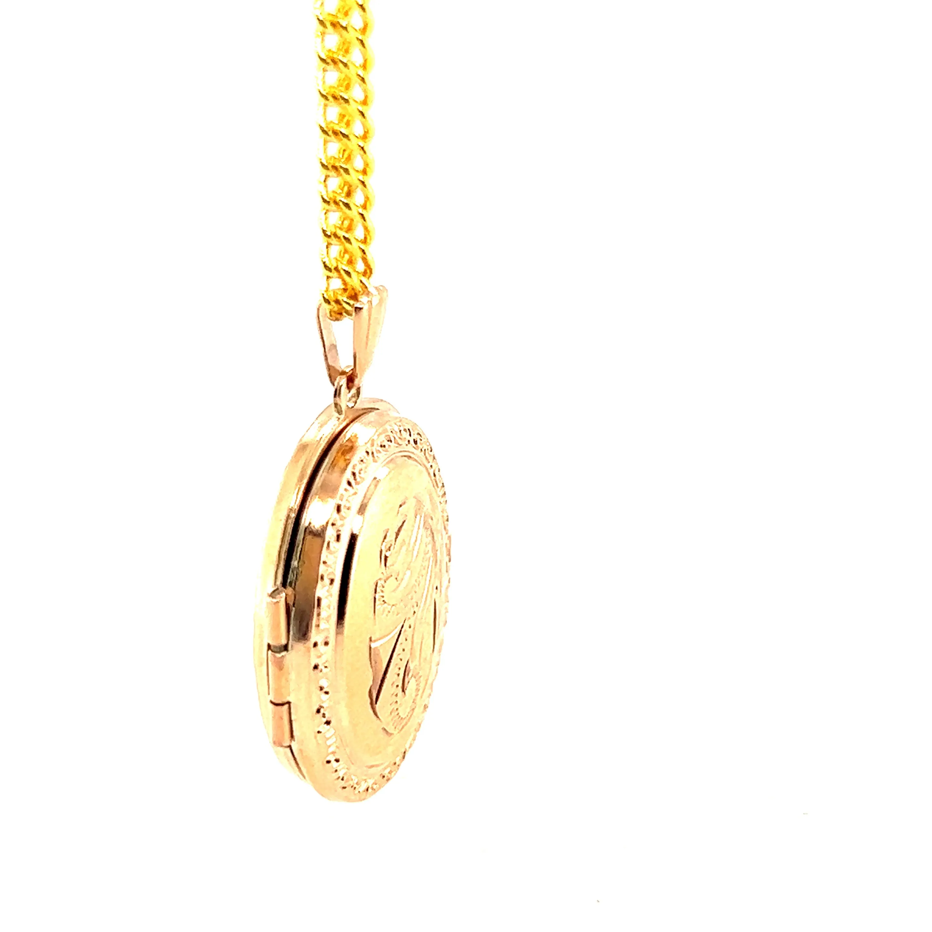 9ct Yellow Gold Photo Locket Pendant