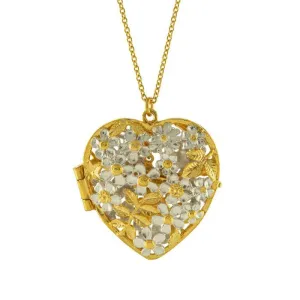 Alex Monroe Posy Bloom Bee Locket Pendant