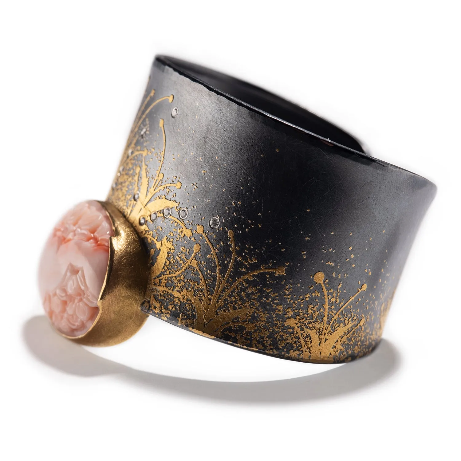 Angel Skin Coral Cuff Bracelet