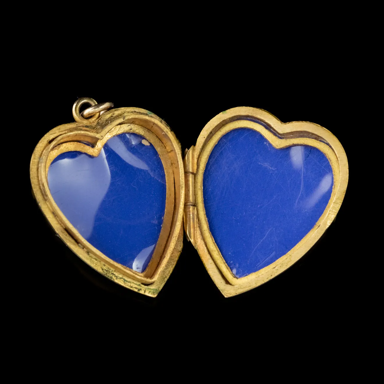 Antique Victorian Heart Locket 9Ct Gold Circa 1880