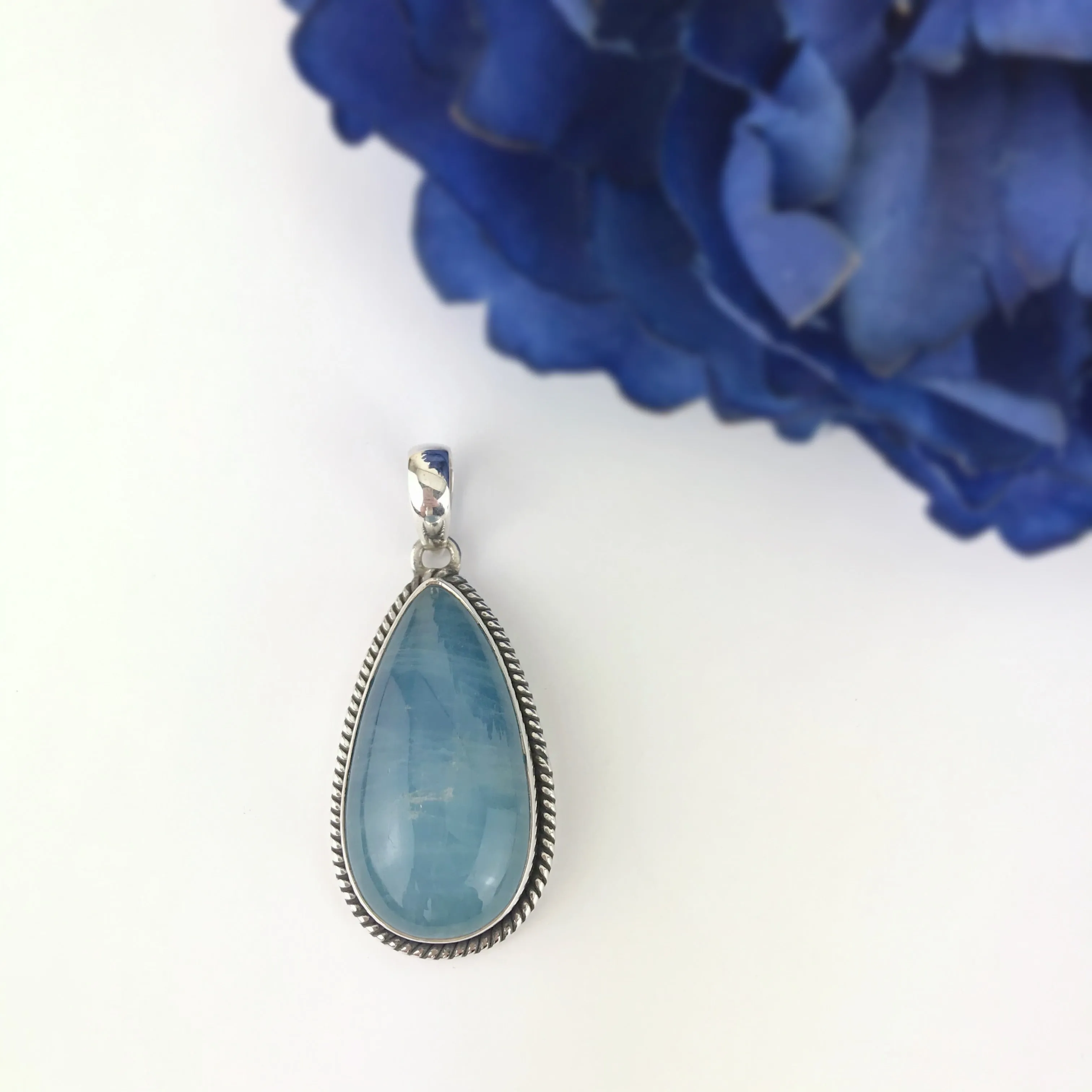 Aqua Raindrop Pendant - VP344