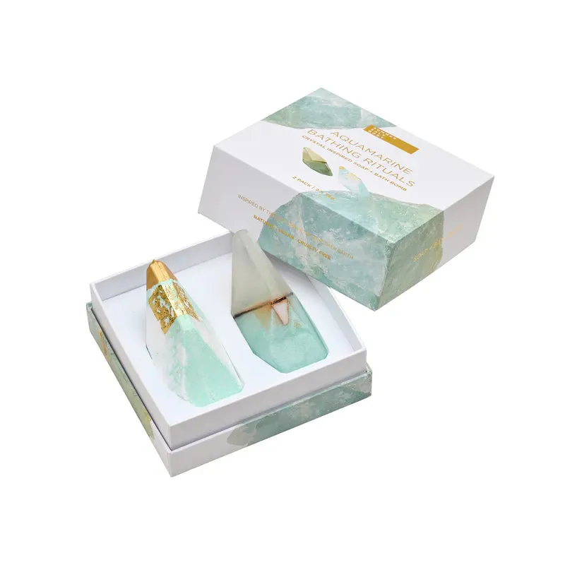 Aquamarine Bathing Rituals - Lemongrass - 2 Pack (Soap & Bath Bomb)