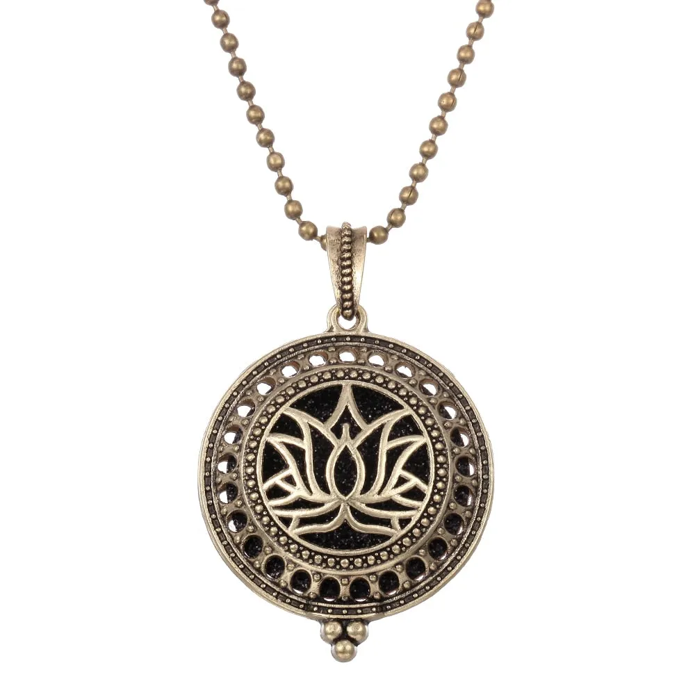 Aromatherapy Necklace Tree of Life Diffuser,Pendant Essential Oil Perfume Aroma Diffuser Necklace