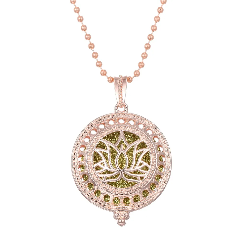 Aromatherapy Necklace Tree of Life Diffuser,Pendant Essential Oil Perfume Aroma Diffuser Necklace