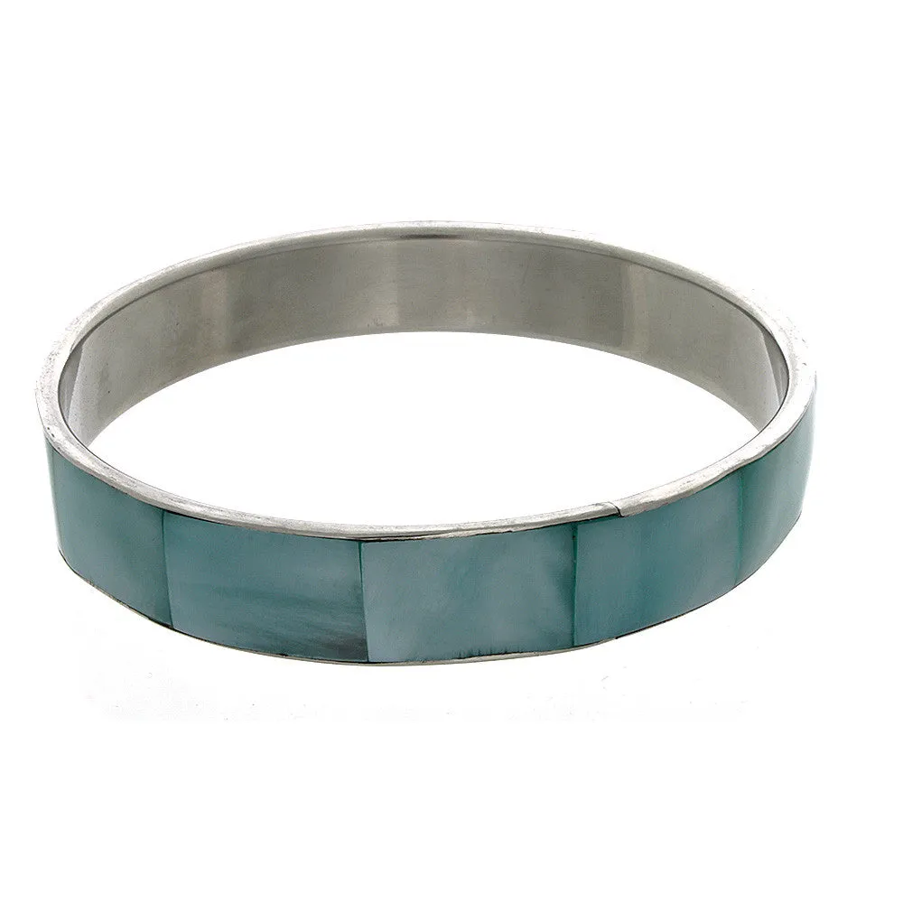 BANGLE SHELL INLAY BRACELET