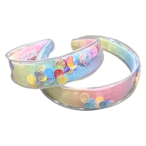 Bari Lynn Smiley Confetti Shaker Headband - Pastel