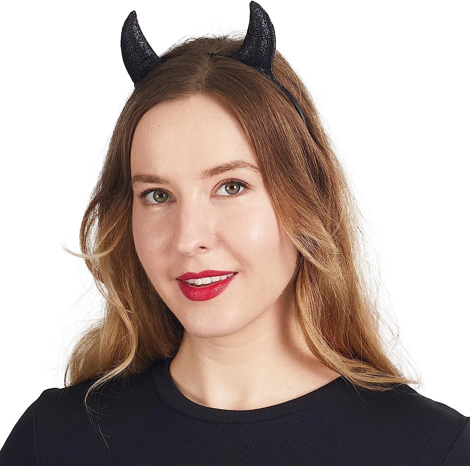 Black Demon Horns Headband