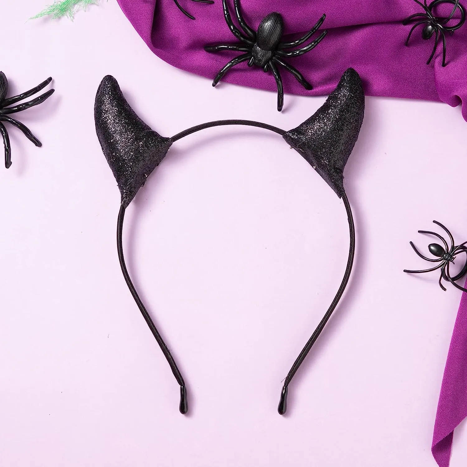 Black Demon Horns Headband