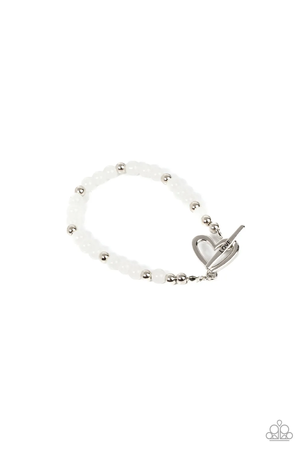 Bracelets Following My Heart - White B296