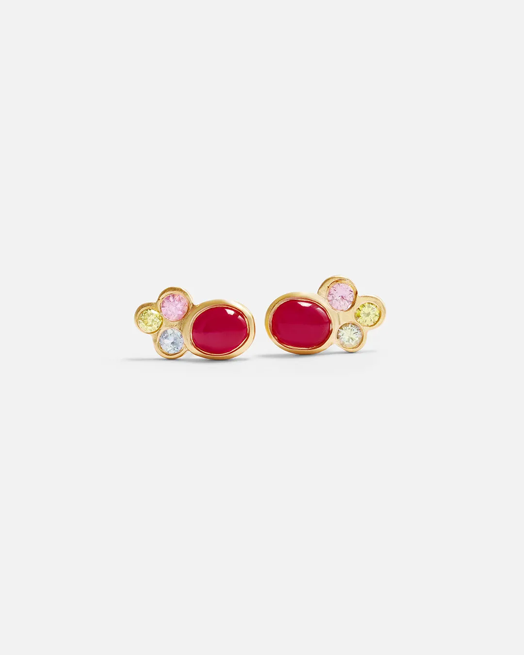 Bubble 32 / Ruby Studs