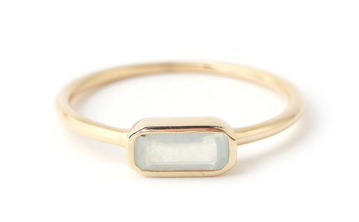 Cityscape Single Aquamarine Ring