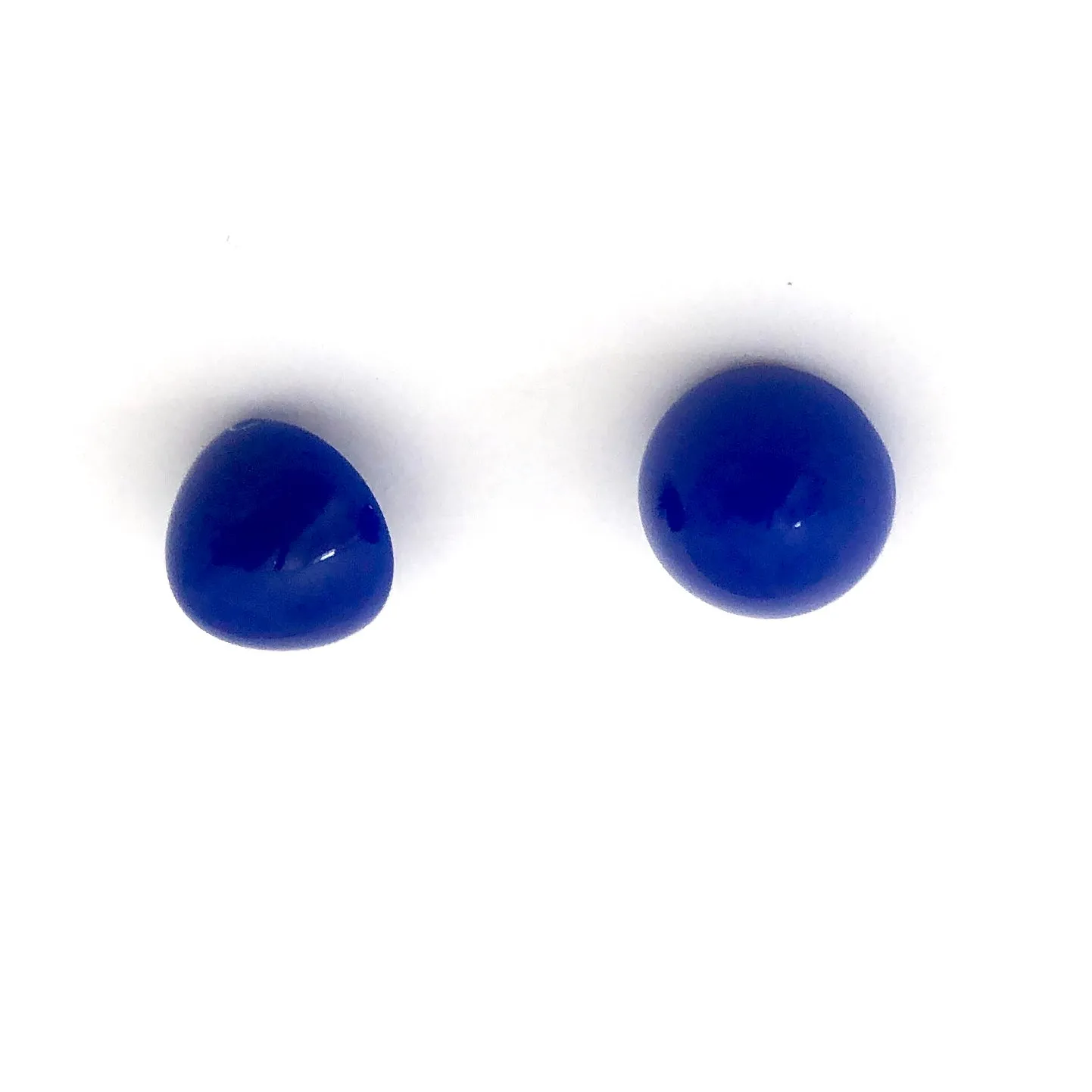 Cobalt Gumdrop Stud Earrings