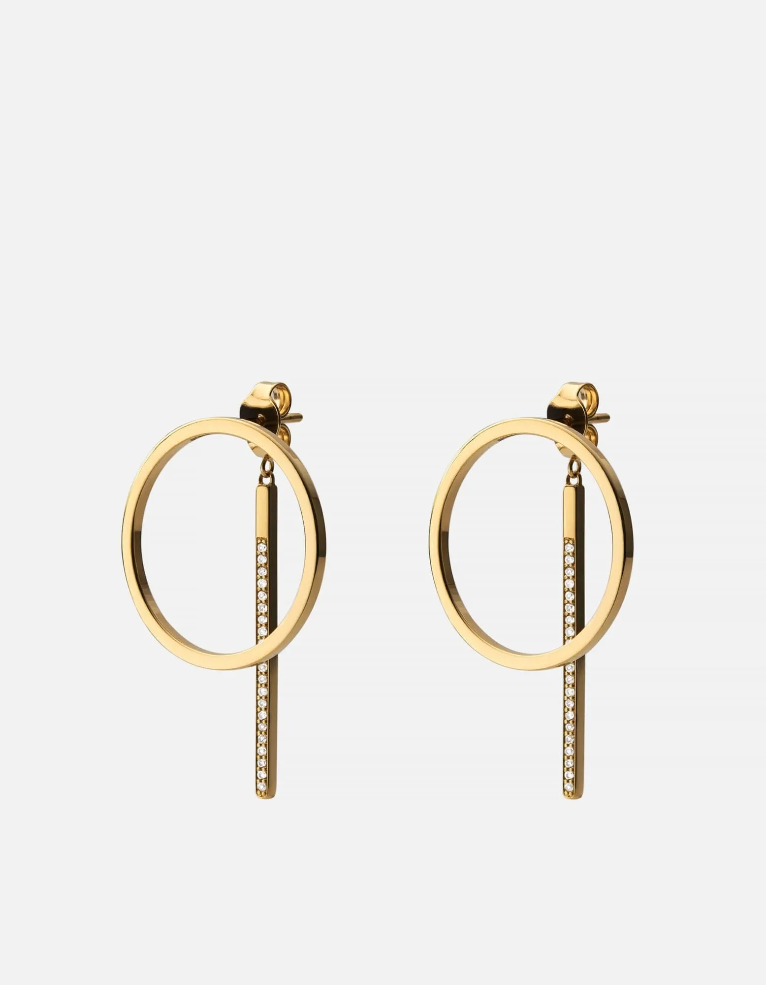 Cora Earrings, Gold Vermeil/Sapphire