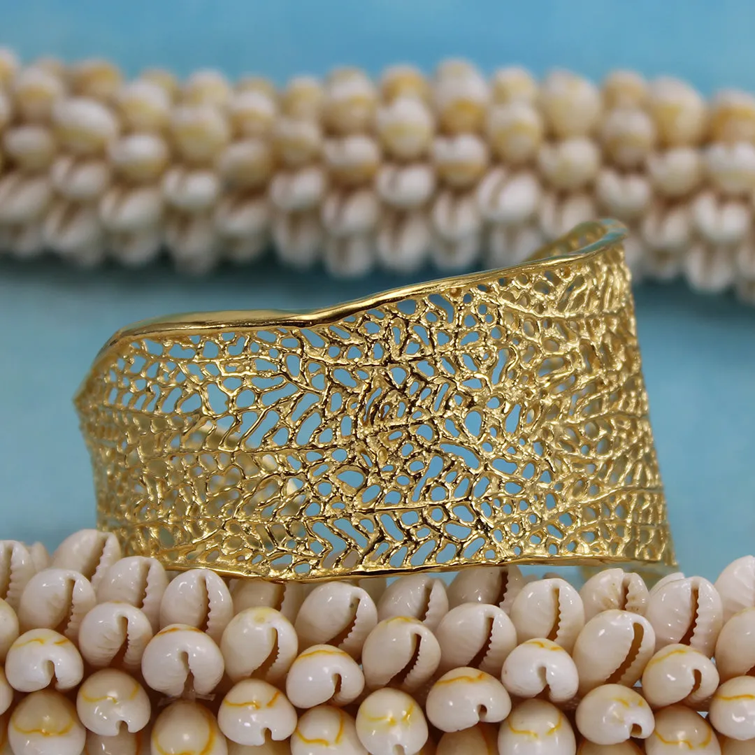 Coral Cuff Bracelet