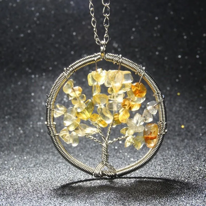 Crystal Tree of Life Necklace