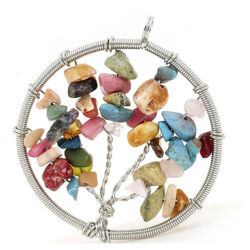 Crystal Tree of Life Necklace