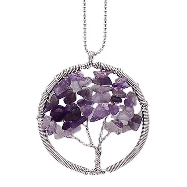 Crystal Tree of Life Necklace