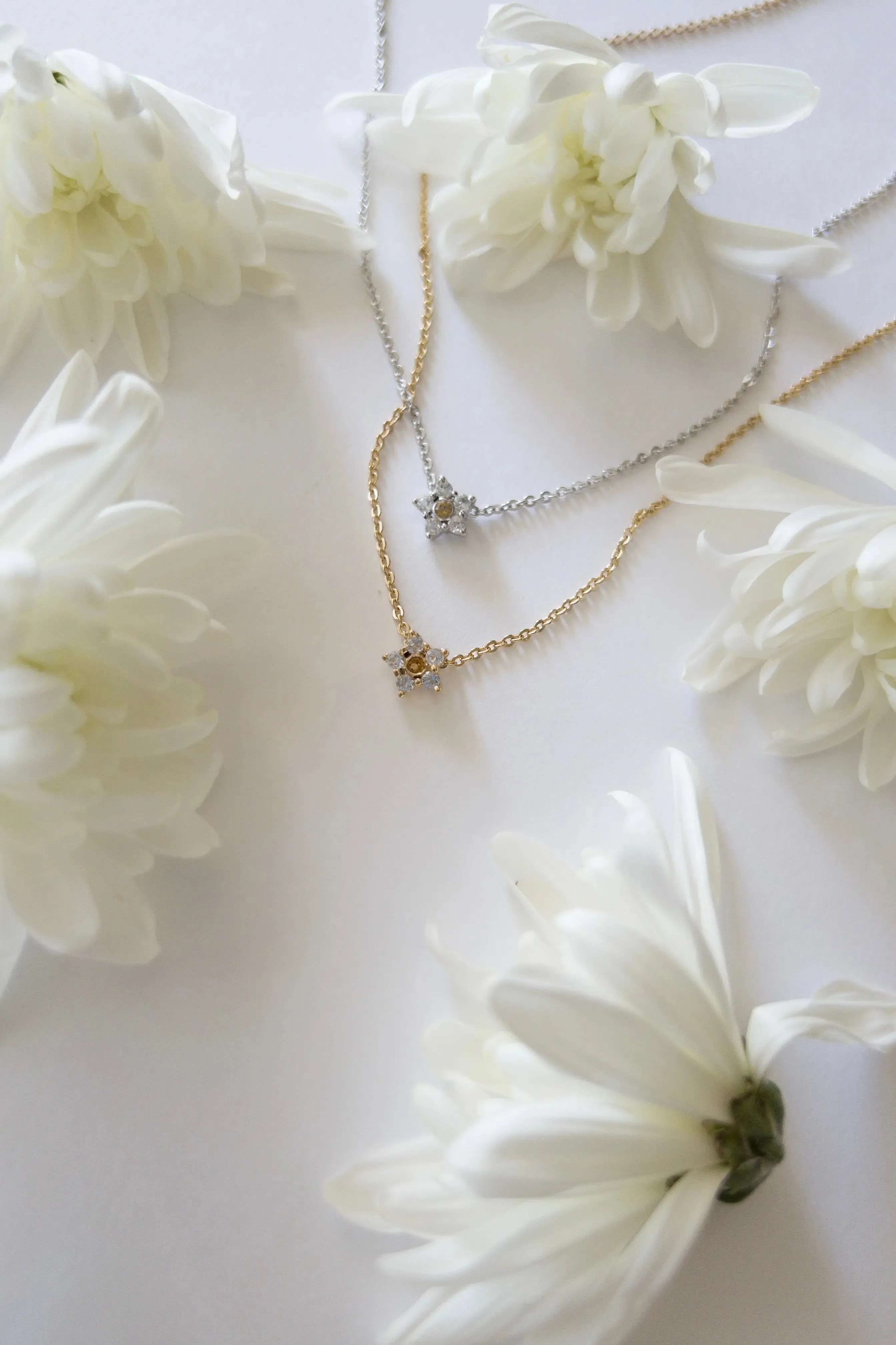 Daisy Topaz and Citrine Necklace