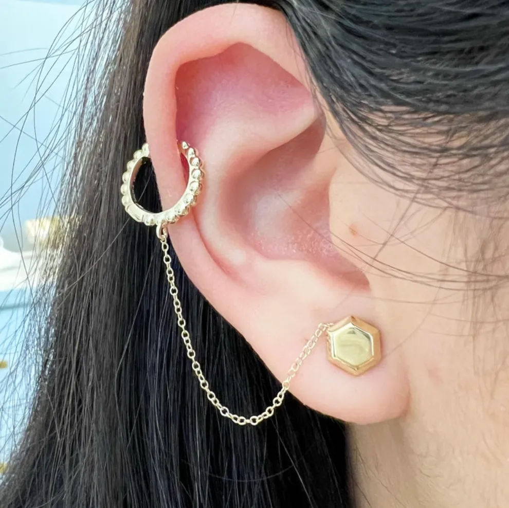 Ear Cuff Stud Earring