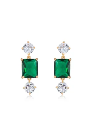 Emerald Beauty Dangle Earrings