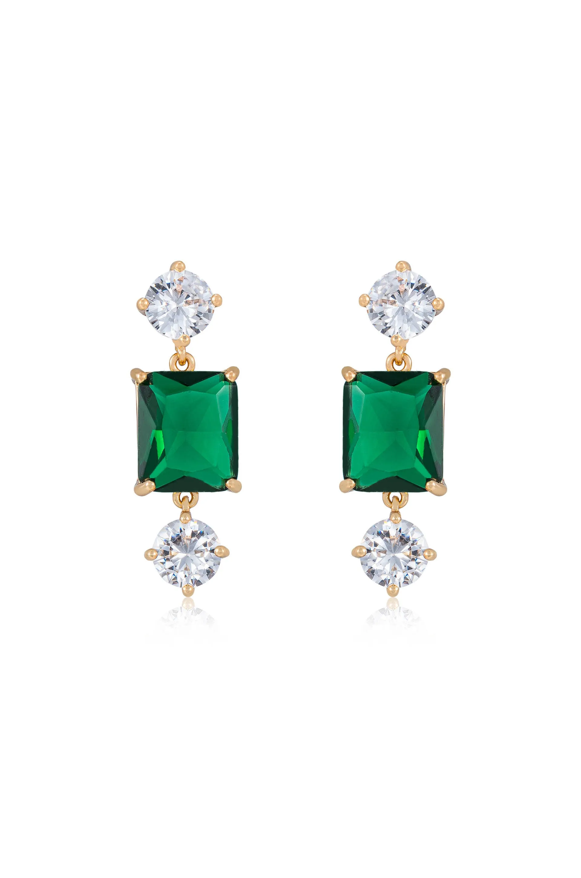 Emerald Beauty Dangle Earrings