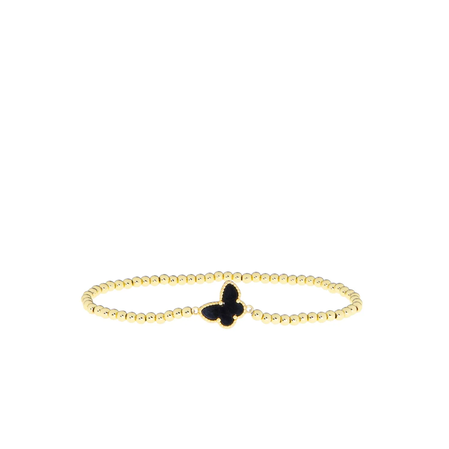 enamel butterfly stretch bracelet