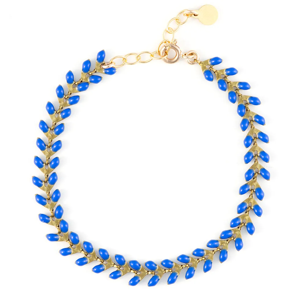 Enamel Cascade Bracelet - Lapis