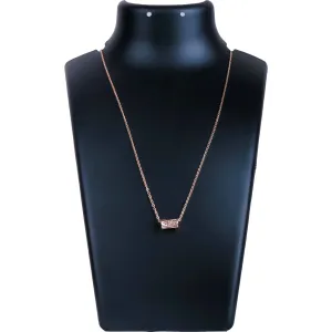 Fancy Diamond Rose Gold-plated Brass Pendant Gold-plated Diamond Brass Pendant