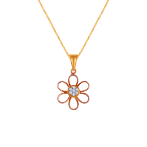 Floral Diamond Pendant