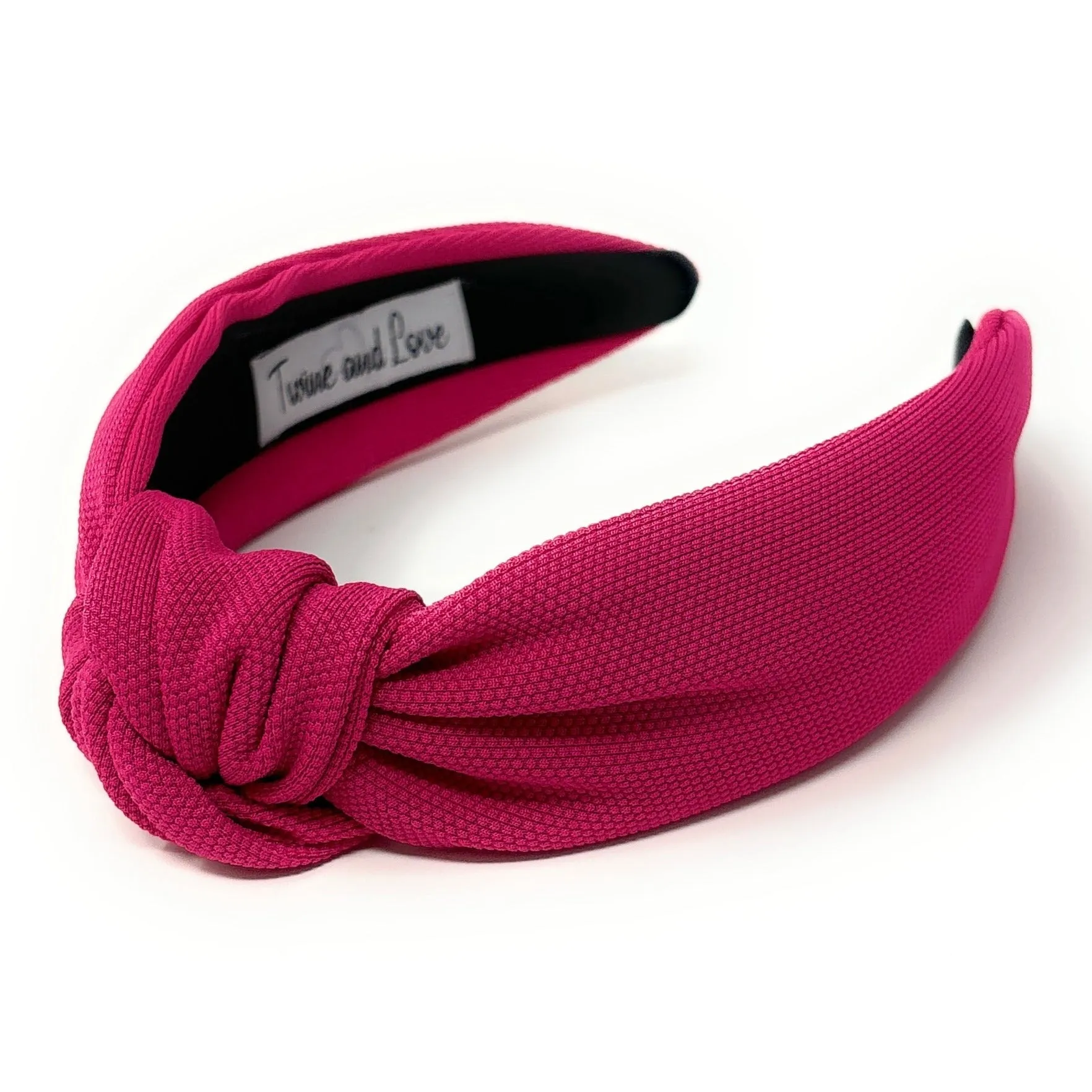 Fuchsia Solid Color Knotted Headband