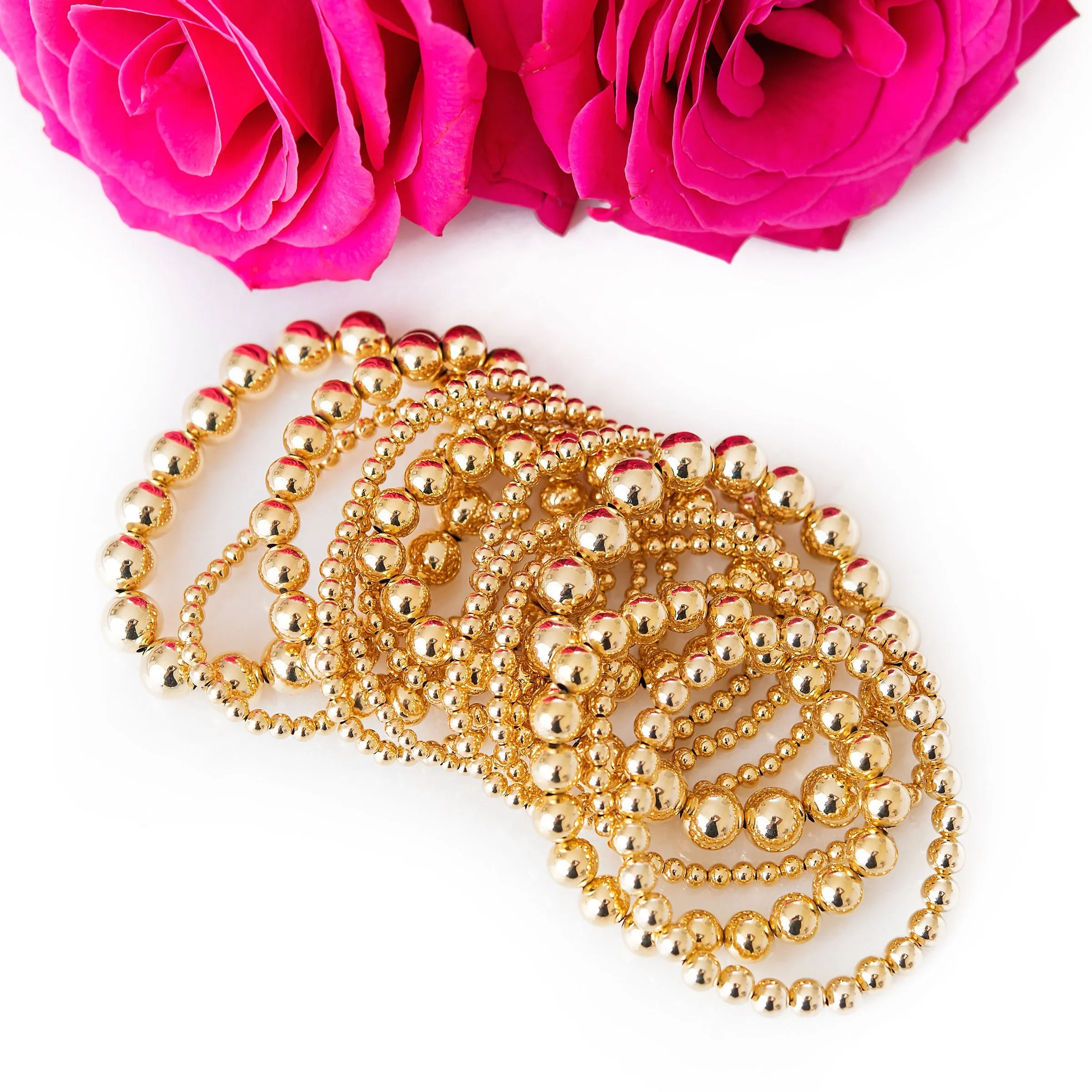 Gold-Filled Gold Beaded Bracelet | 4 mm