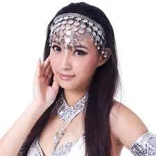 Gypsy Coins Headband Headpiece Silver Or Gold Mystical Belly Dancer Accessory Arabian Tribal Jewelry Great Statement Head Piece For Festivals!