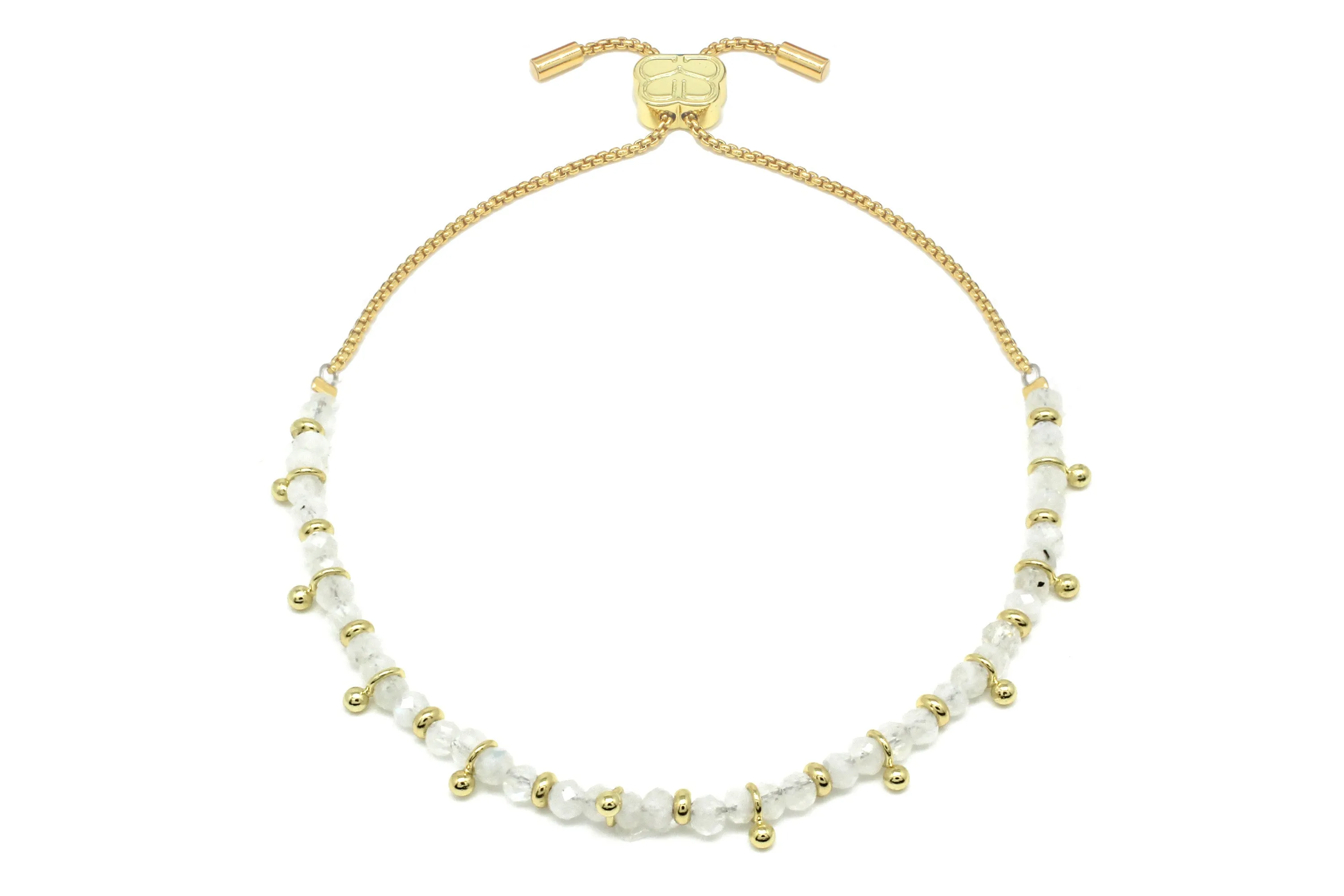 Harmony Rainbow Moonstone Gold Bracelet