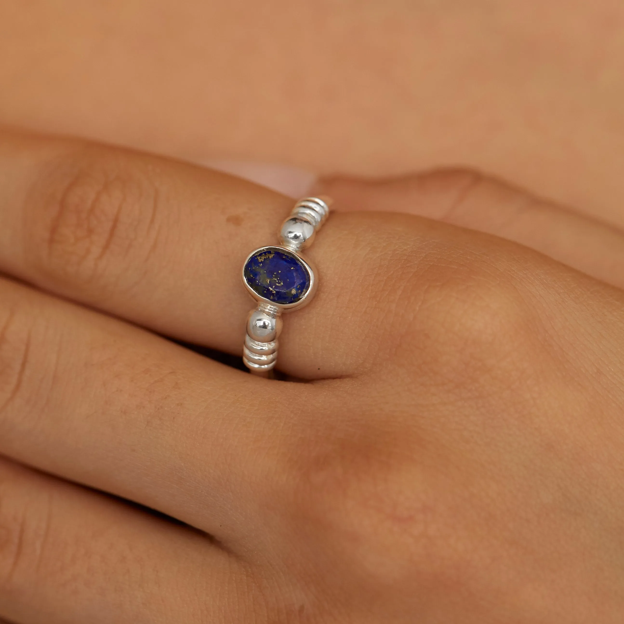 Harper Lapis Silver Ring