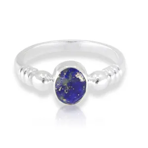 Harper Lapis Silver Ring