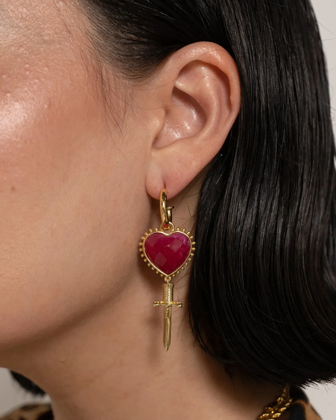 Juliet Earrings - Ruby