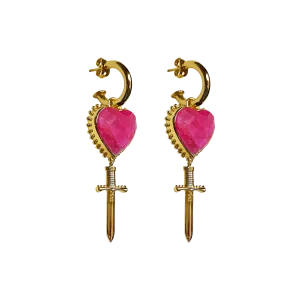 Juliet Earrings - Ruby