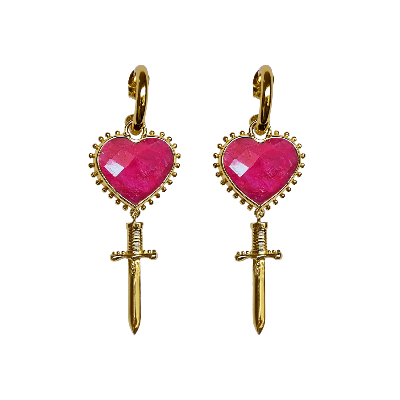 Juliet Earrings - Ruby